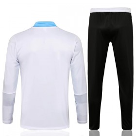 Real Madrid Sweatshirt Dragt 2021-22 Hvid Kvart-Zip